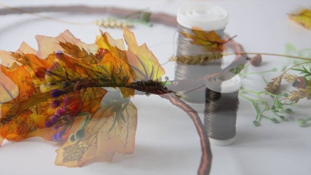DIY Осенний венок своими руками для фотосессии Autum colors Flower crown ( fall headpiece ) смотреть онлайн
