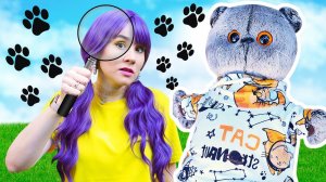 Кот Дымок потерялся на детской площадке! Игры для детей на улице | Видео про игрушки