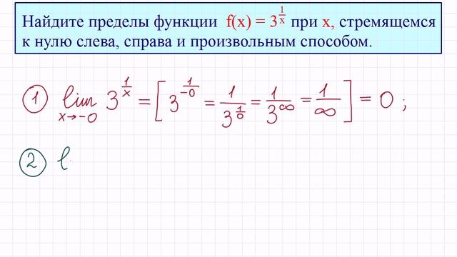 Односторонние пределы #2 смотреть онлайн