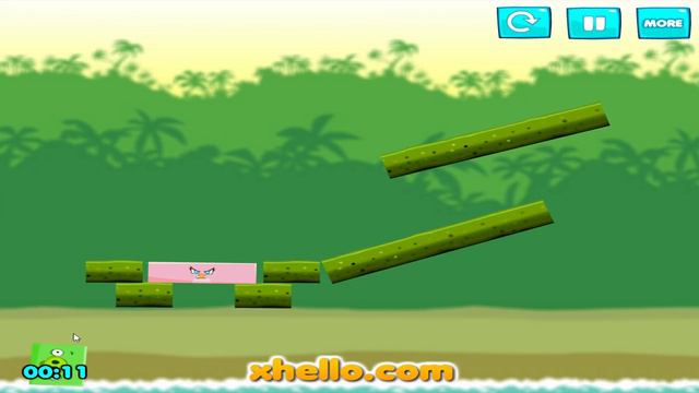 Angry Birds Kick Piggies - STELLA RESCUE SQUARE RED FROM PIGGIES! смотреть онлайн