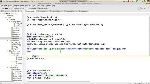 78 Python Web Django customize user side смотреть онлайн