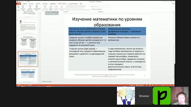 Первая международная научно-практическая онлайн-конференция преподавателей математики "Математика.. смотреть онлайн