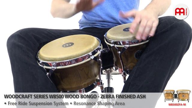 Woodcraft Series WB500 Wood Bongo - Zebra Finished Ash - WB500ZFA-M смотреть онлайн