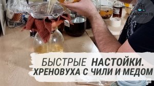 Быстрые настойки.  Домашняя Хреновуха с чили перцем и мёдом