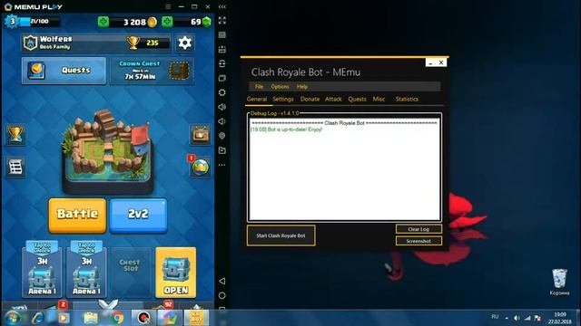 Бот Clash Royal | Где скачать | Как пользоватся смотреть онлайн
