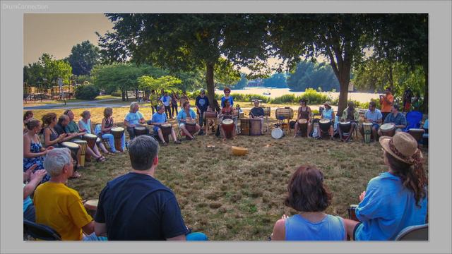 Drum Circle by the River Charles - DrumConnection смотреть онлайн