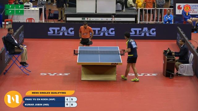 PANG YU EN KOEN (SGP) vs JUBIN KUMAR (IND )21st COMMONWEALTH TABLE TENNIS CHAMPIONSHIP 2019 смотреть онлайн