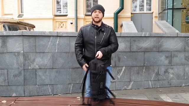 Купить мужской туристический рюкзак для путешествий Bagland черного цвета (Видео обзор)