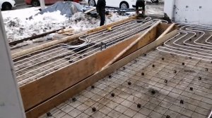 Тёплый пол на автомойке