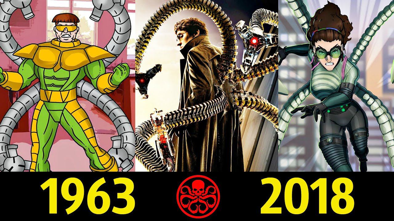 Доктор Осьминог - Эволюция (1963 - 2018) ! Все Появления Отто Октавиуса ! смотреть онлайн