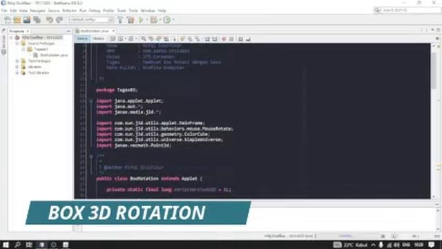 Box 3D Rotation Menggunakan Bahasa Java | Rifqi Dzulfikar - 19111025 - IF5 Karyawan смотреть онлайн