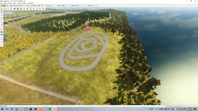 BeamNG.drive - Polish Roads, drift track creation timelapse смотреть онлайн