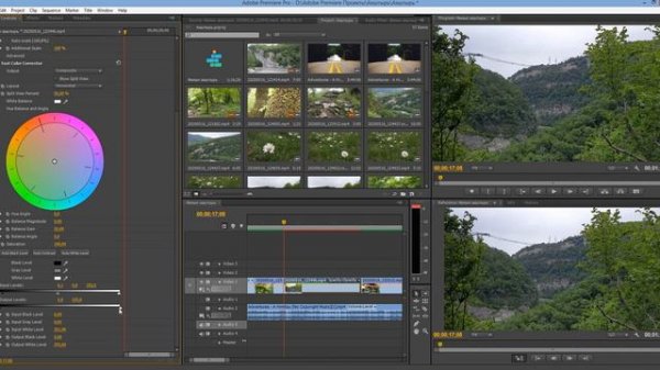 Color Correction in Adobe Premiere Pro CS6/ Быстрая цветокоррекция видео