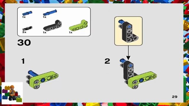 LEGO instructions Technic 42102 Mini CLAAS XERION смотреть онлайн