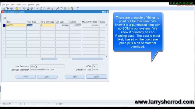 CST Query Item Cost, Oracle Applications Training смотреть онлайн