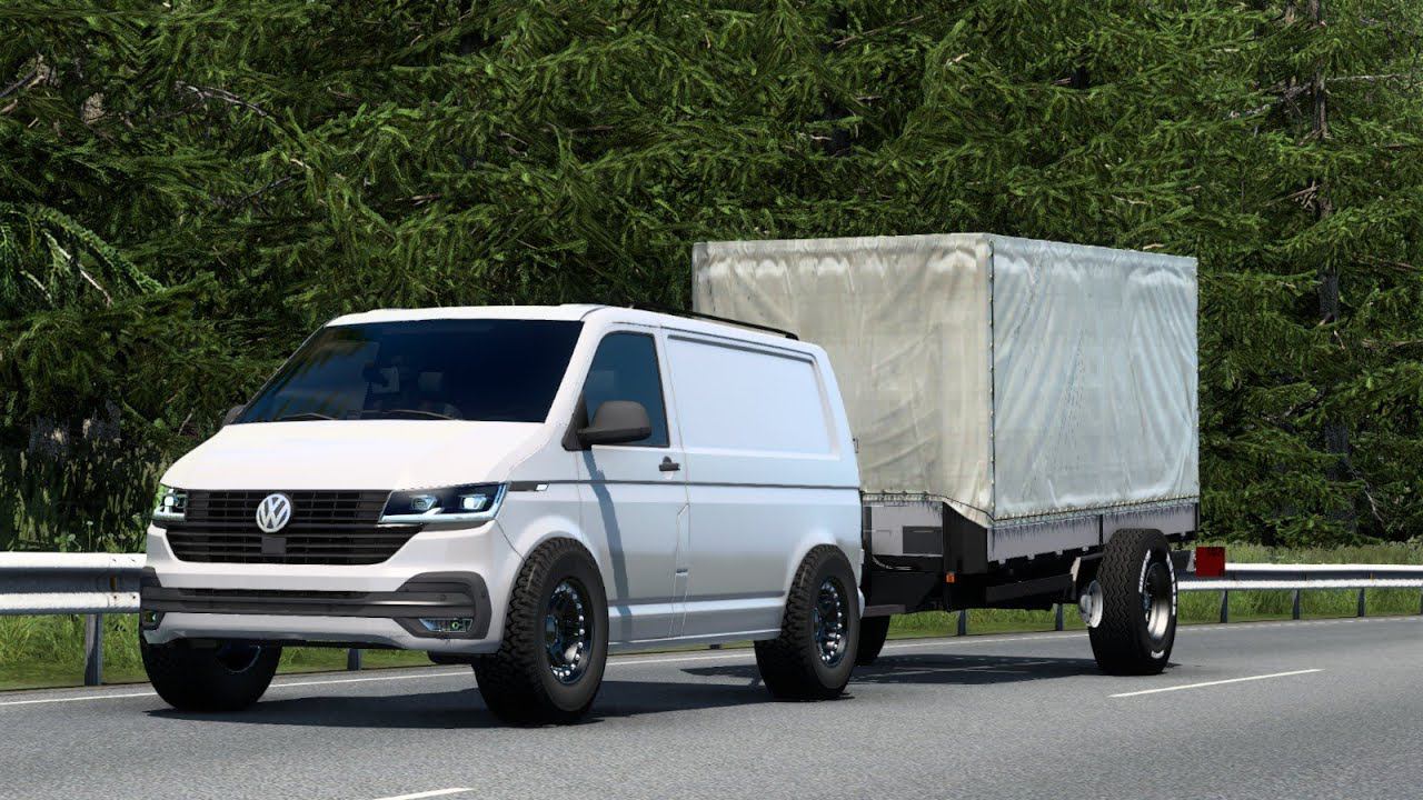 [ETS 2]_Volkswagen Transporter T6 1 1 4WDVan Version_Cargo Delivery In Verona смотреть онлайн