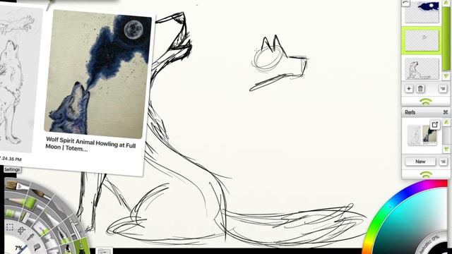 Wolf Sketch speedpaint смотреть онлайн