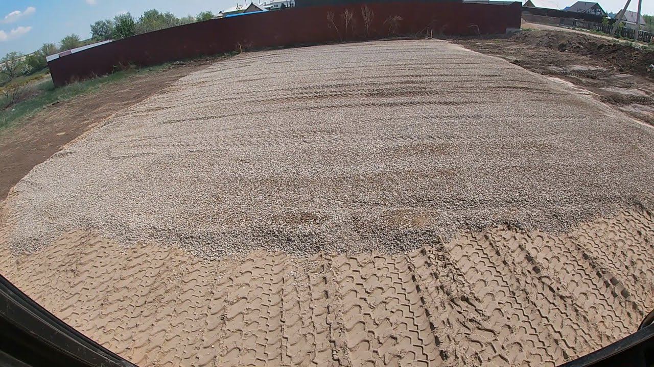 Планировка песка и щебня под ленточный фундамент. смотреть онлайн