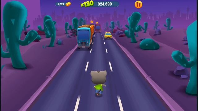 Talking Tom Gold Run | Tom Runs To Collect Gold In Las Vegas City | IPad Game |