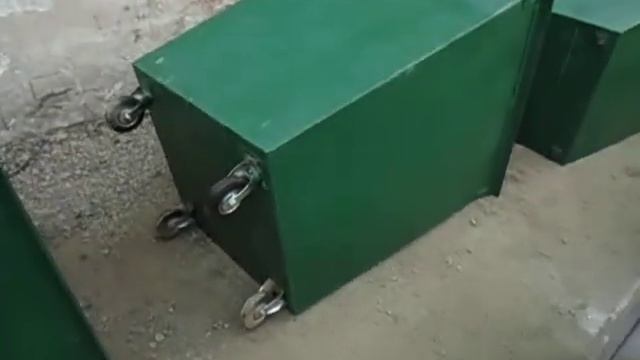 Контейнер металлический 0,75м3 + колеса 125мм