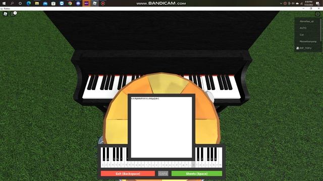 practicing giorno theme on piano (ROBLOX) смотреть онлайн