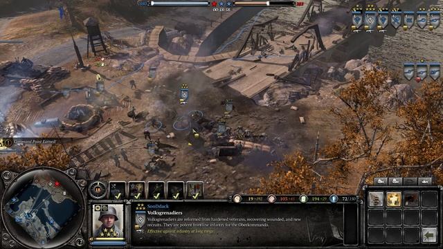 Company of Heroes 2 Oberkommando West bridge defense [CPU Expert 2] смотреть онлайн