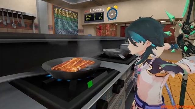 Cooking with Xiao 3 (Genshin VR) / русские субтитры смотреть онлайн