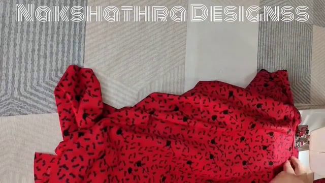 DIY Umbrella Cut Kurti with Bell Sleeves Cutting and Stitching Full Video with English subtitles смотреть онлайн