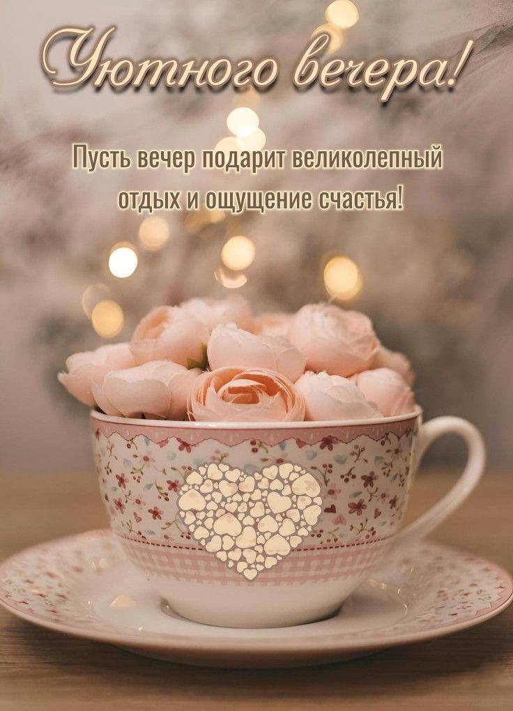 Хорошего вечера! Пусть будет тепло и уютно, вокруг безмятежно, на душе спокойной. Шикарно проведи вр смотреть онлайн