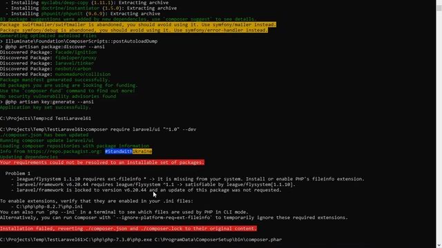 Part 12 of how to create Laravel project : run require laravel ui смотреть онлайн