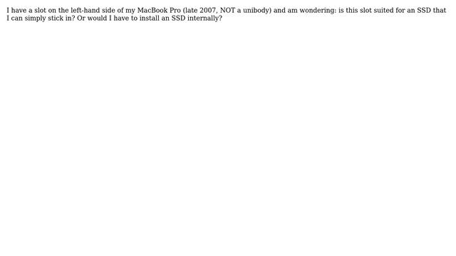 Apple: How to install SSD on late 2007 MacBook Pro (15 inch)? смотреть онлайн