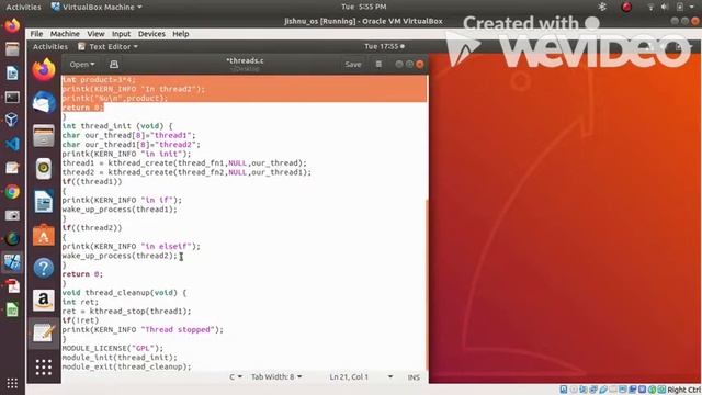 Kernel Level Threads | OS Lab смотреть онлайн