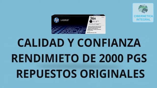 CARTUCHO TONER HP 36A NEGRO ORIGINAL 2000 PAGINAS смотреть онлайн