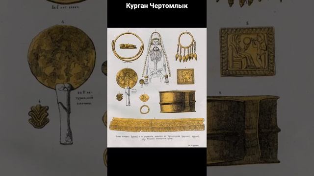 Скелет скифской царицы и ее украшения / #курган #чертомлык #scythian #jewellery #скифы смотреть онлайн