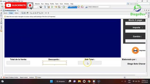 Sistema Ventas Para Bodega #Java y #SQL Server CAP.10 FORMULARIO VENTAS(N° VENTA -TOTALES) смотреть онлайн