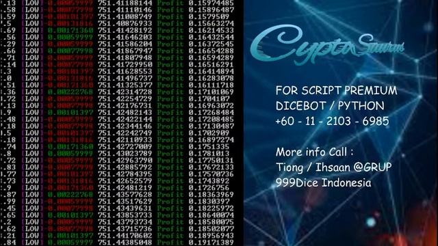 LIVE STREAMING - PYTHON 999DICE - SLOW BETSET - MAKE PROFIT ! смотреть онлайн