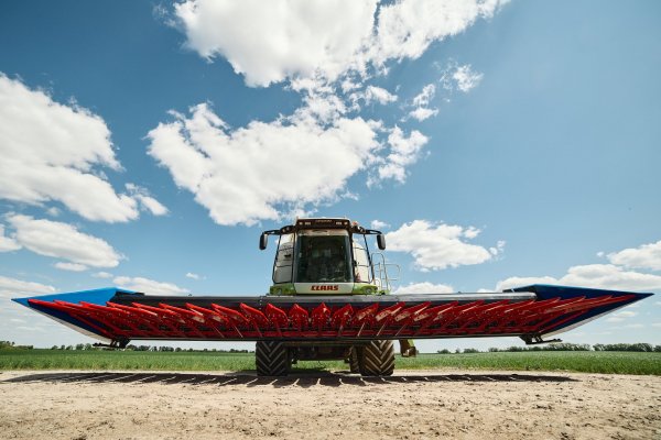 Презентация безрядковой жатки для уборки подсолнечника от Energon Agro - Harvester в действии!