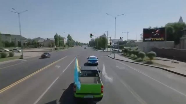 День Государственных символов: автопробег провели в Астане смотреть онлайн