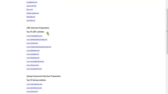 Top 10 Java J2EE Spring Hibernate websites for interview question and answer смотреть онлайн