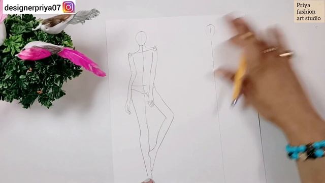 Draw Croquie with The Help of Reference picture || Croquie Poses || Fashion illustration смотреть онлайн