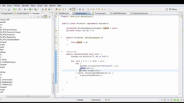 JavaToots : Producer Consumer Pattern : Blocking Queue смотреть онлайн