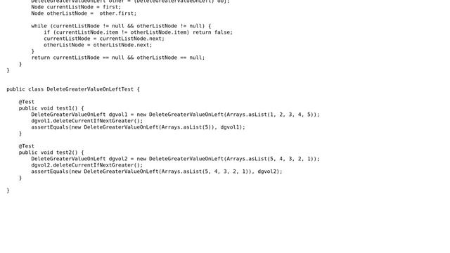 Code Review: Delete nodes in linkedlist whose next node is greater смотреть онлайн