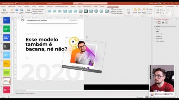 Template - Post no INSTAGRAM com PowerPoint