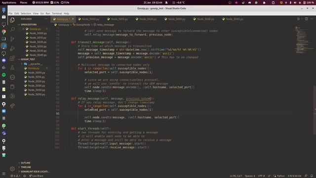 Simple Gossip Protocol Implementation in Python смотреть онлайн
