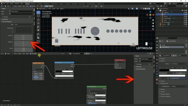 Blender 3D. Узел Noise Texture. Шлифованная поверхность. смотреть онлайн