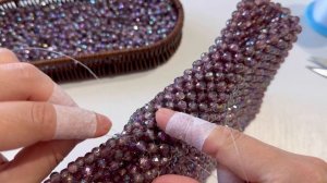 Сумка  “BALENCIAGA”/ сумка из бусин/ акриловые бусины