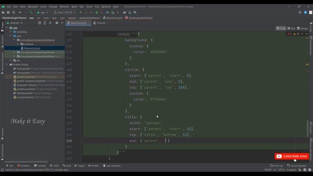 How to Make MotionLayout Dark And Light Theme in Jetpack Compose | Android | Kotlin | Make it Easy смотреть онлайн