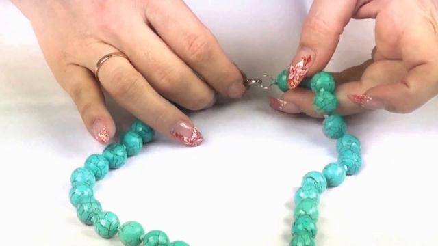 Бусы из бирюзы "Миледи" смотреть онлайн