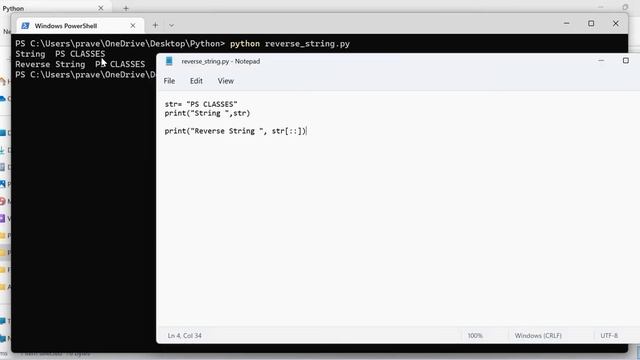 Python Lecture 20: String in Python Part-06 (How to reverse the given string -Hindi) смотреть онлайн