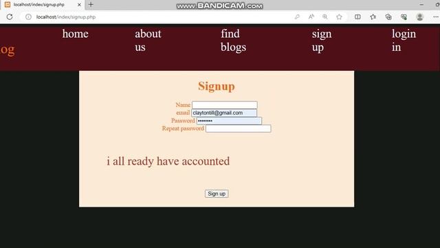 LOGIN SIGN UP PAGE PHP смотреть онлайн